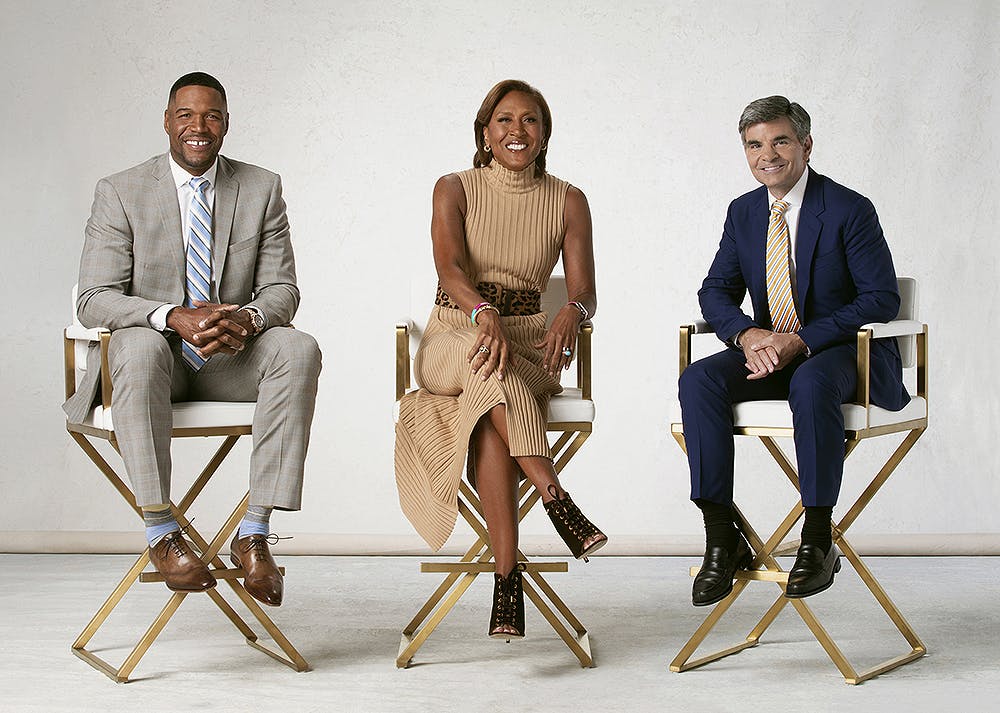 "‘Good Morning America’ Hosts: Photos Of The Anchors,T.J. Holmes,Amy Robach,Robin Roberts,Michael Strahan,George Stephanopoulos,Amy, T.J., and Dr. Jennifer Ashton, ‘Good Morning America’ Hosts: Photos Of Amy Robach, T.J. Holmes & More"